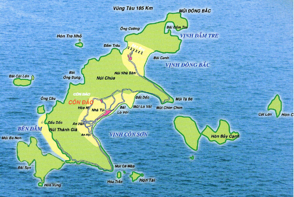 Landtour Côn Đảo Bản Đồ